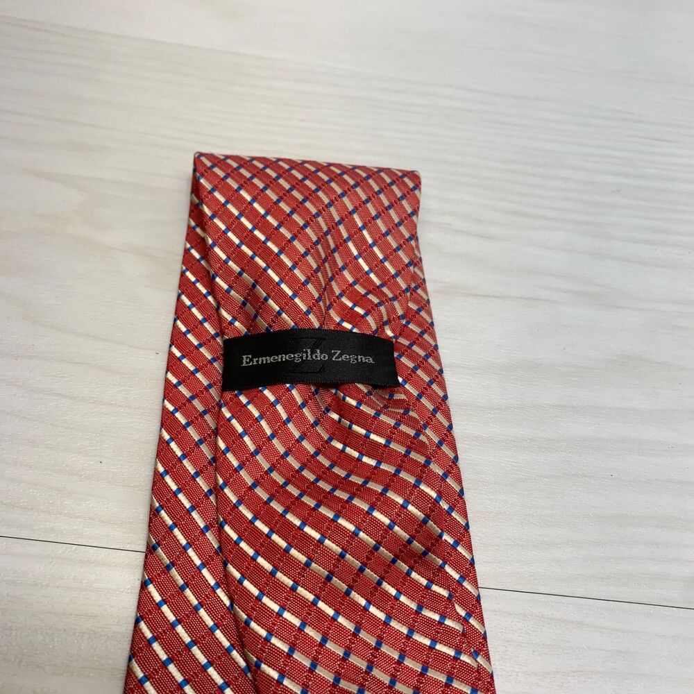 Ermenegildo Zegna Pink 100% Silk Neck Tie Pink Italy Mens - Picture 4 of 6